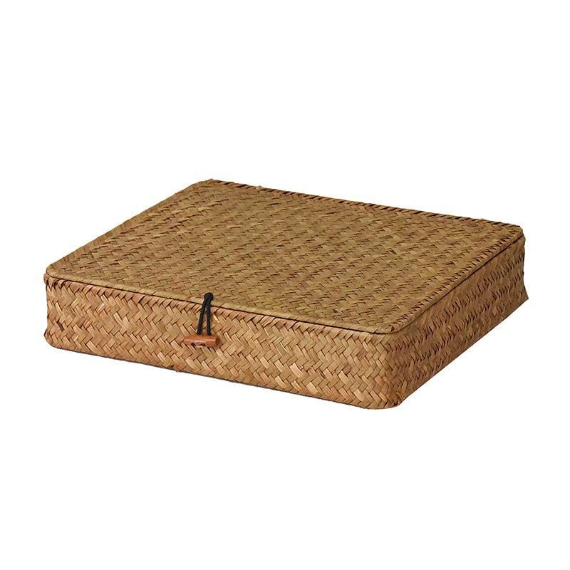 Malle Plate En Rotin Naturel Aux Tons Clairs 1 Malle Plate En Rotin Naturel Clair 5.jpg