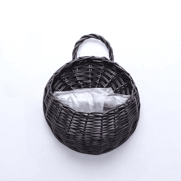 Panier Rotin Tressé À La Main Élégant Avec Poignée Pour Rangement 2 Panier Rotin Tressé À La Main Élégant Avec Poignée Pour Rangement