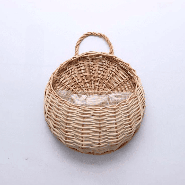 Panier Rotin Tressé À La Main Élégant Avec Poignée Pour Rangement 1 Panier Rotin Tressé À La Main Élégant Avec Poignée Pour Rangement