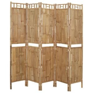 Paravent Bambou Pliable Cinq Panneaux 01.jpg