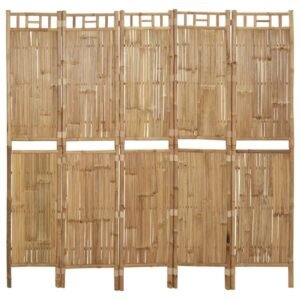 Paravent Bambou Pliable Cinq Panneaux 02.jpg