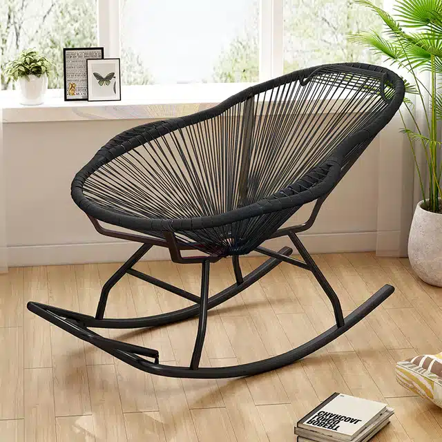 Rocking Chair Moderne Noir 2