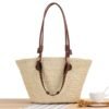 Sac À Main Bandoulière En Paille Tissée À La Main Pour Femme
