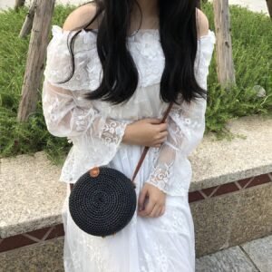 Sac A Main Rond Boheme En Rotin Tisse A La Main Pour Femme 2.jpg