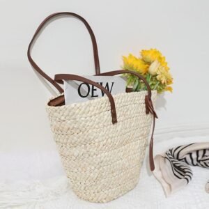 Sac D'Été En Paille Tissé À La Main Pour Femme Style Bohème Chic