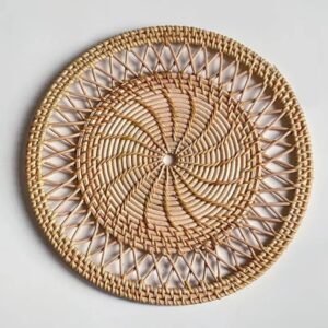 Set De Table Effet Paille Au Design Solaire