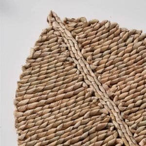 Set De Table En Paille Au Design De Feuille Naturelle 5 Set De Table En Paille Au Design De Feuille Naturelle