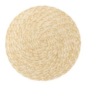 Set De Table Rond Aspect Paille Antidérapant