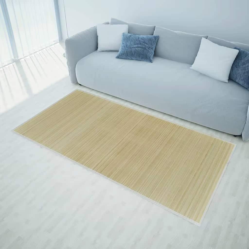 Tapis Bambou Beige Rectangulaire Raffiné 2 Tapis Bambou Beige Rectangulaire1.jpg