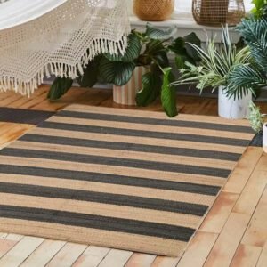 Tapis En Osier Rayé Rectangulaire Naturel Et Élégant 5 Tapis Osier Raye Rectangulaire3.jpg