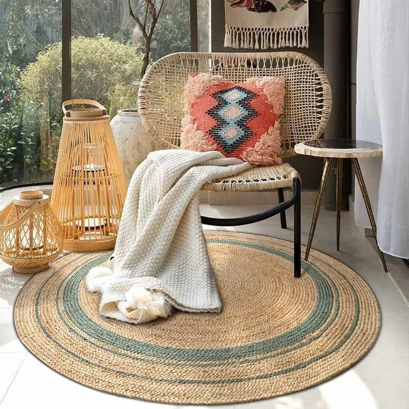 Tapis Rond Effet Osier Style Traditionnel Authentique 3 Tapis Rond Effet Osier Style Traditionnel Authentique