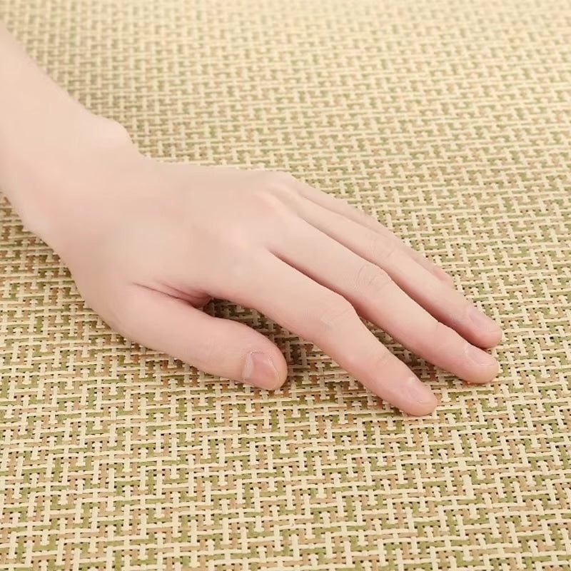 Tapis Rotin Carré À Motifs Bohèmes Élégant Naturel Pour Salon 3 Tapis Rotin Carre Motifs3.jpg