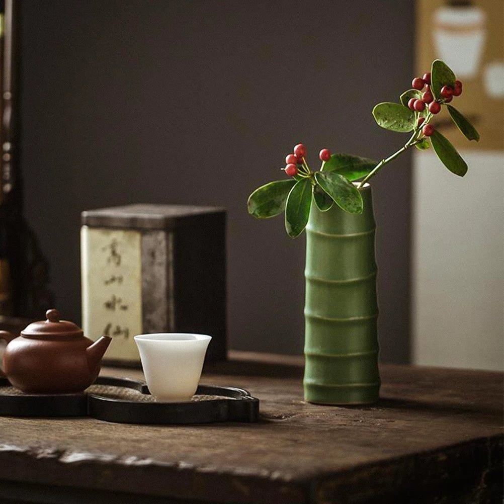 Vase Effet Bambou Chic Authentique Style Pastoral Déco Bohème 3 Vase Effet Bambou Style Pastoral 02.jpg