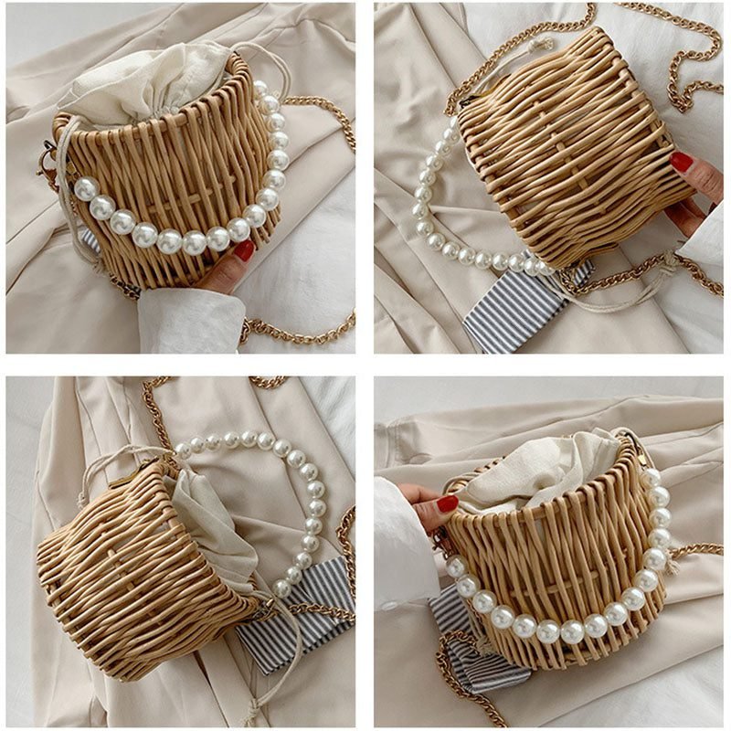 Sac À Main En Rotin Tressé Style Panier Rond Éco Chic Naturel 5 Sac A Main En Rotin Tisse En Forme De Panier 4.jpg