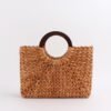 Sac A Main Vintage Marron En Rotin Poignees En Bois.jpg