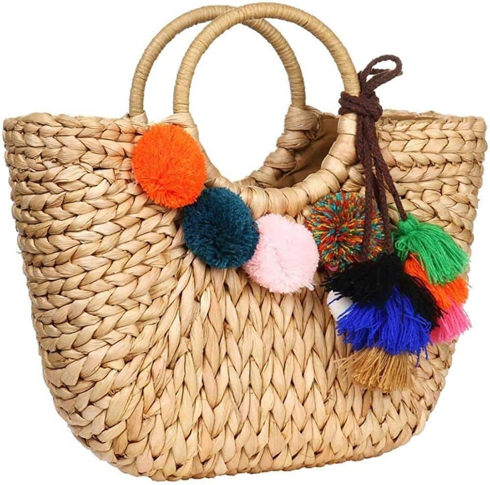 Sac Tissé Rotin À Pompons Style Bohème Authentique 2 Sac Tisse Style Rotin A Pompons.jpg