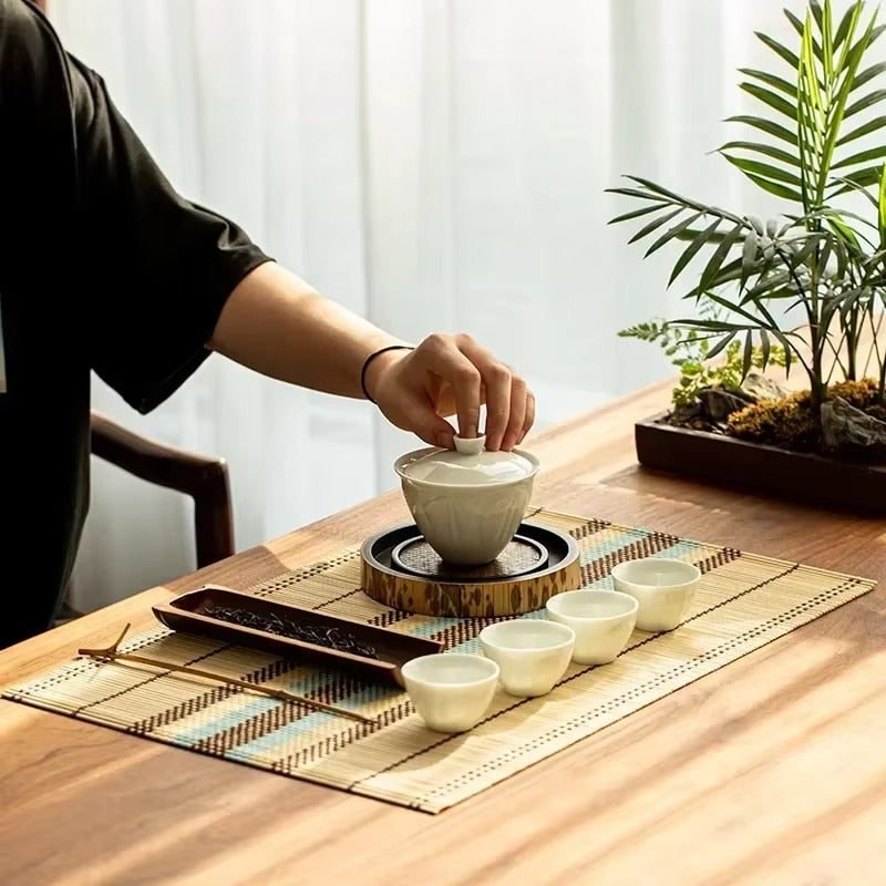 Set De Table En Bambou De Style Japonais Naturel 2 Set Table Bambou Style Japonais1.jpg