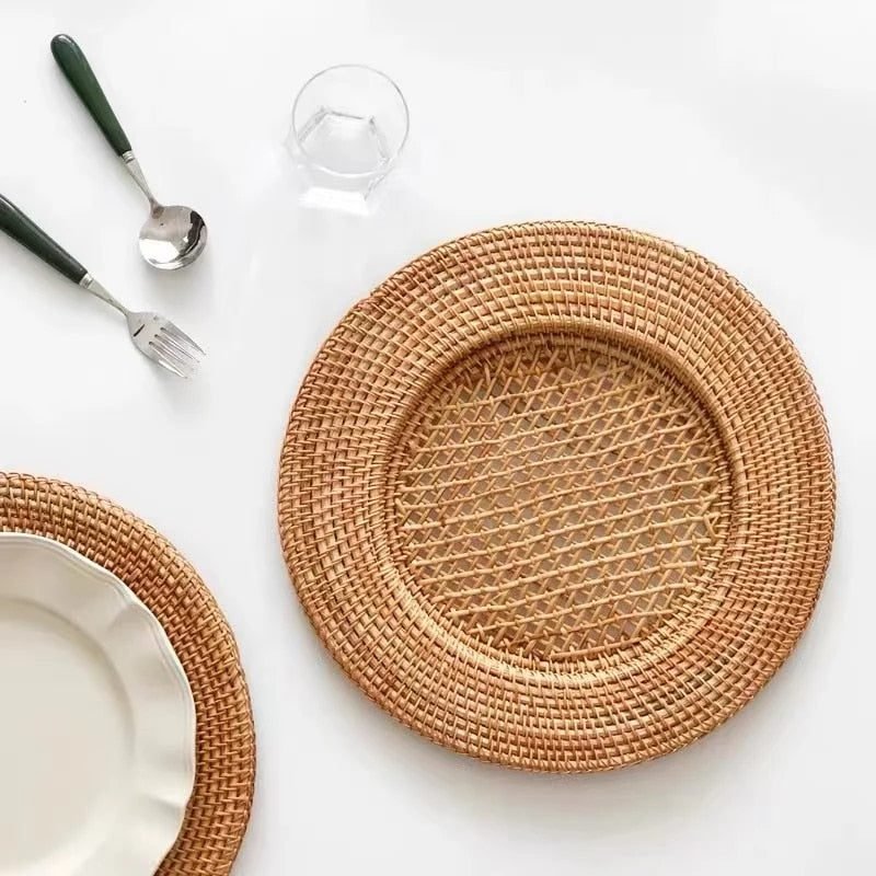 Set De Table Rond Effet Rotin En Bois Style Assiette 3 Set Table Effet Rotin Forme Assiette Bois 02.jpg