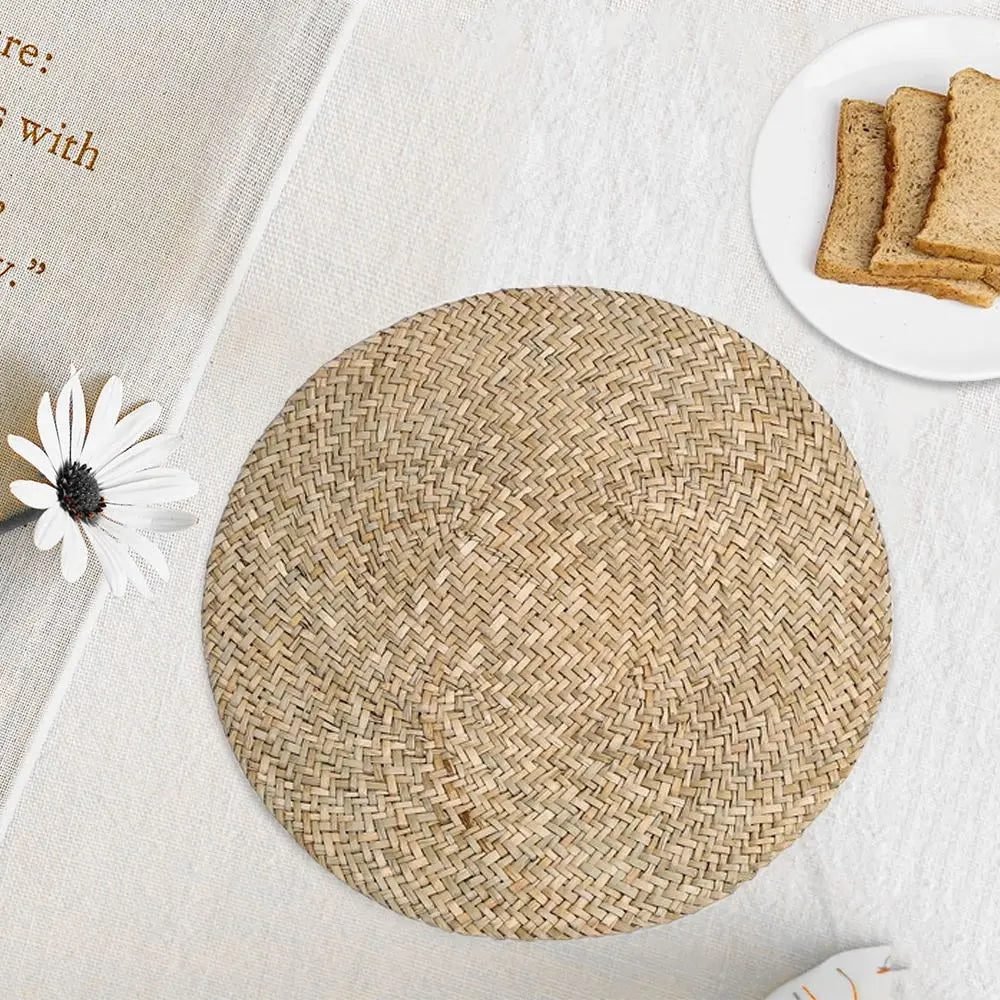 Set De Table Rond En Paille Tissé À La Main Naturel 2 Set Table Paille Rond Tisse Main 01.jpg